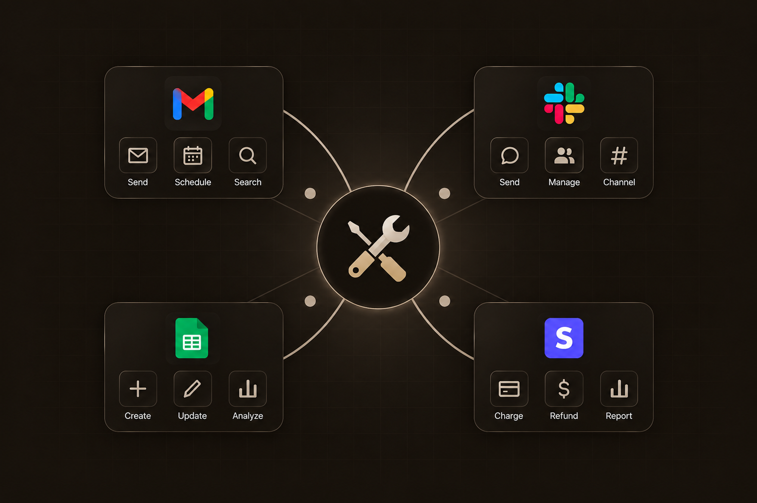 Let agents use the tools you already use.